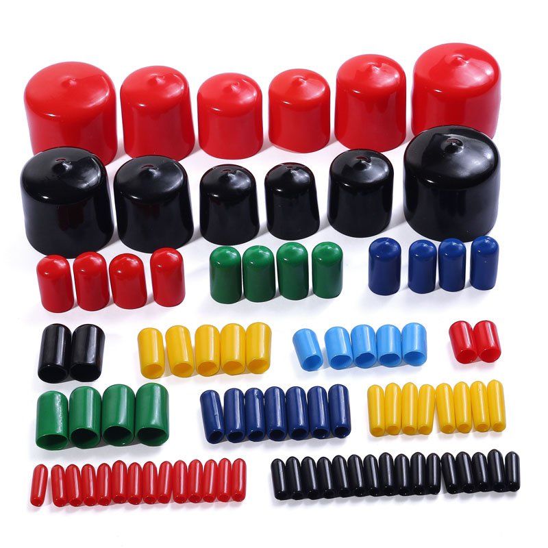 Body Jewelry 4 U - シリコーンキャップ Pvc ソフトシースゴムエンドキャップカバー黒スリーブシールケーブルワイヤー 3 ミリメートル 4