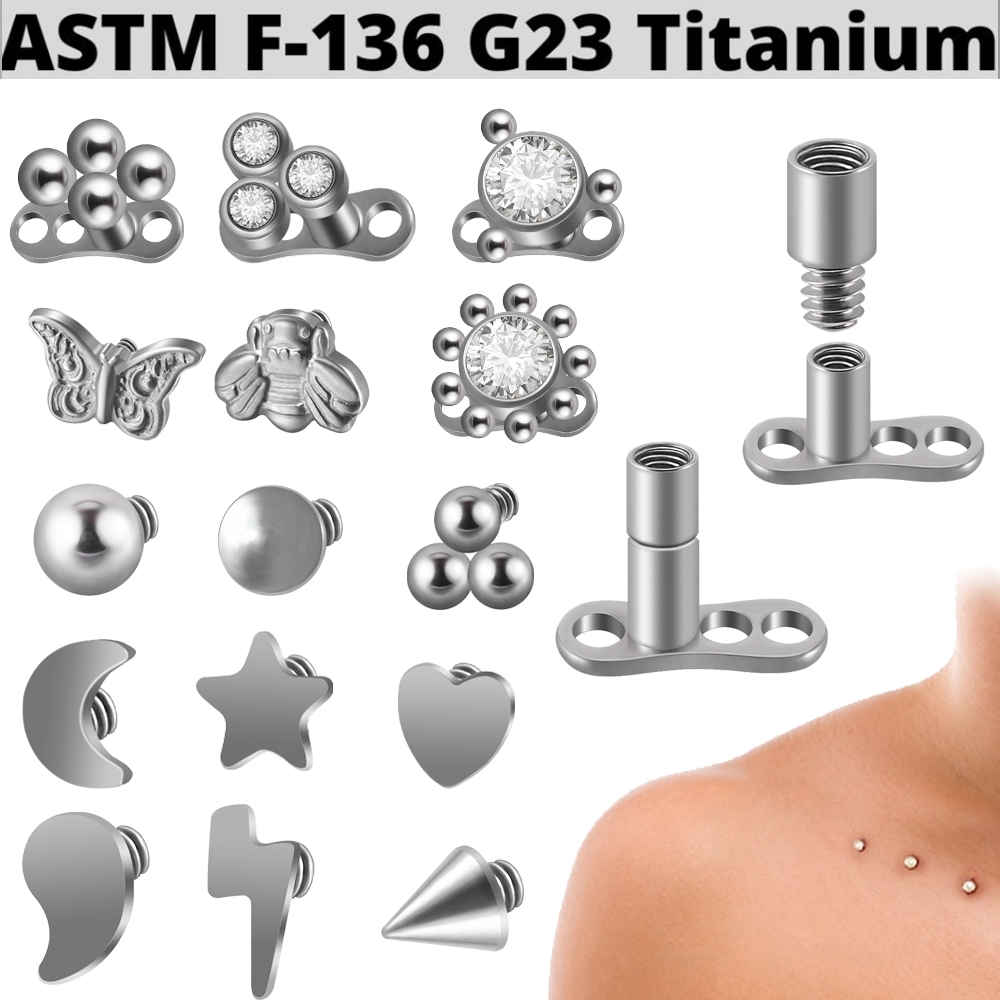 Body Jewelry Dermal - G23-チタンファイアオパールとヒマワリの宝石,小さなビーズ,ジルコン付きマイクロスキンディバーピアス,ボディジュエリー,1個