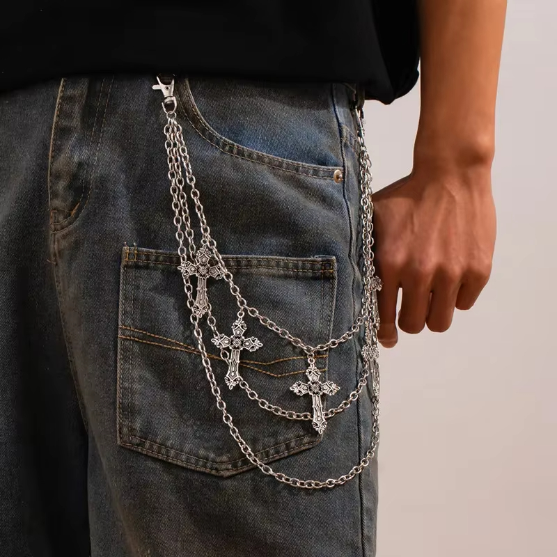ファッションパンクメタルパンツチェーン、ヒップホップウエスト - Body Jewelry In Bulk のレビューと価格