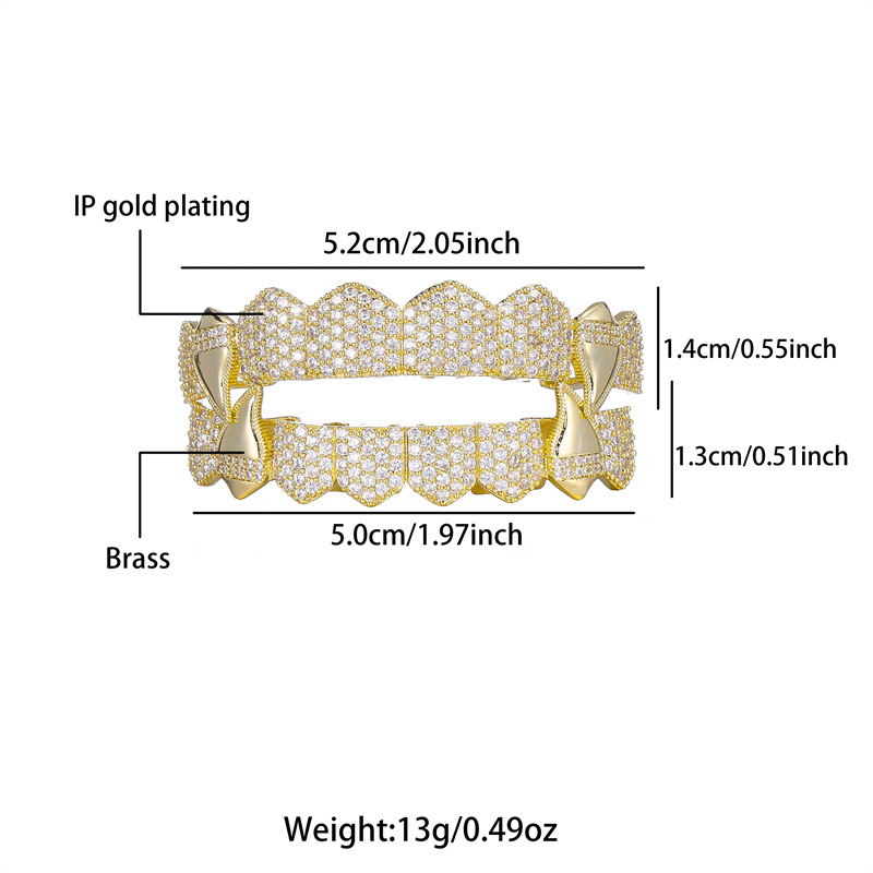 YOUNGX 8/8 ヒップホップ アイスアウト CZストー - Body Jewelry Men のレビューと価格