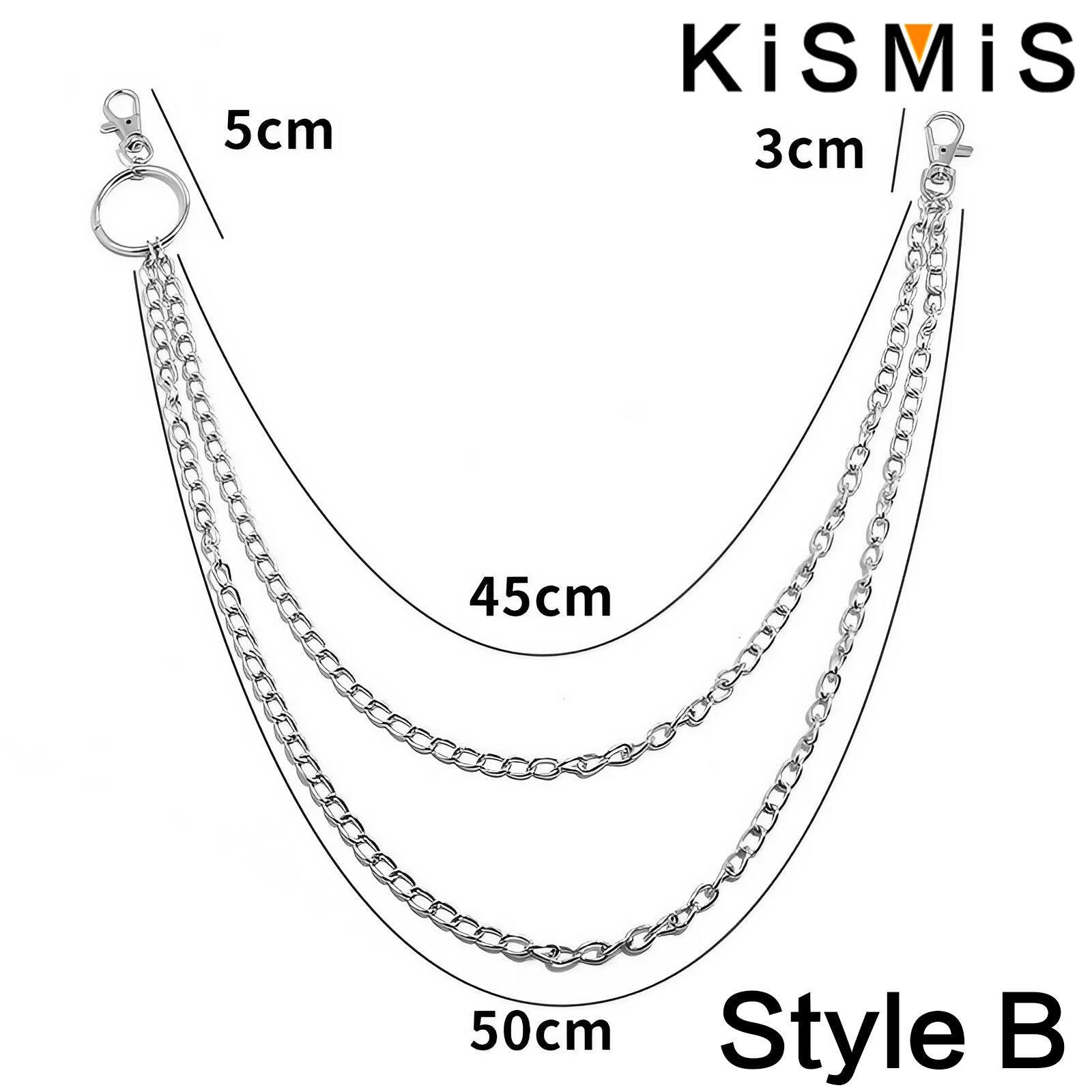 KISMIS 1個 パンク風 ストリート キーチェーン パン - Body Jewelry Men のレビューと価格