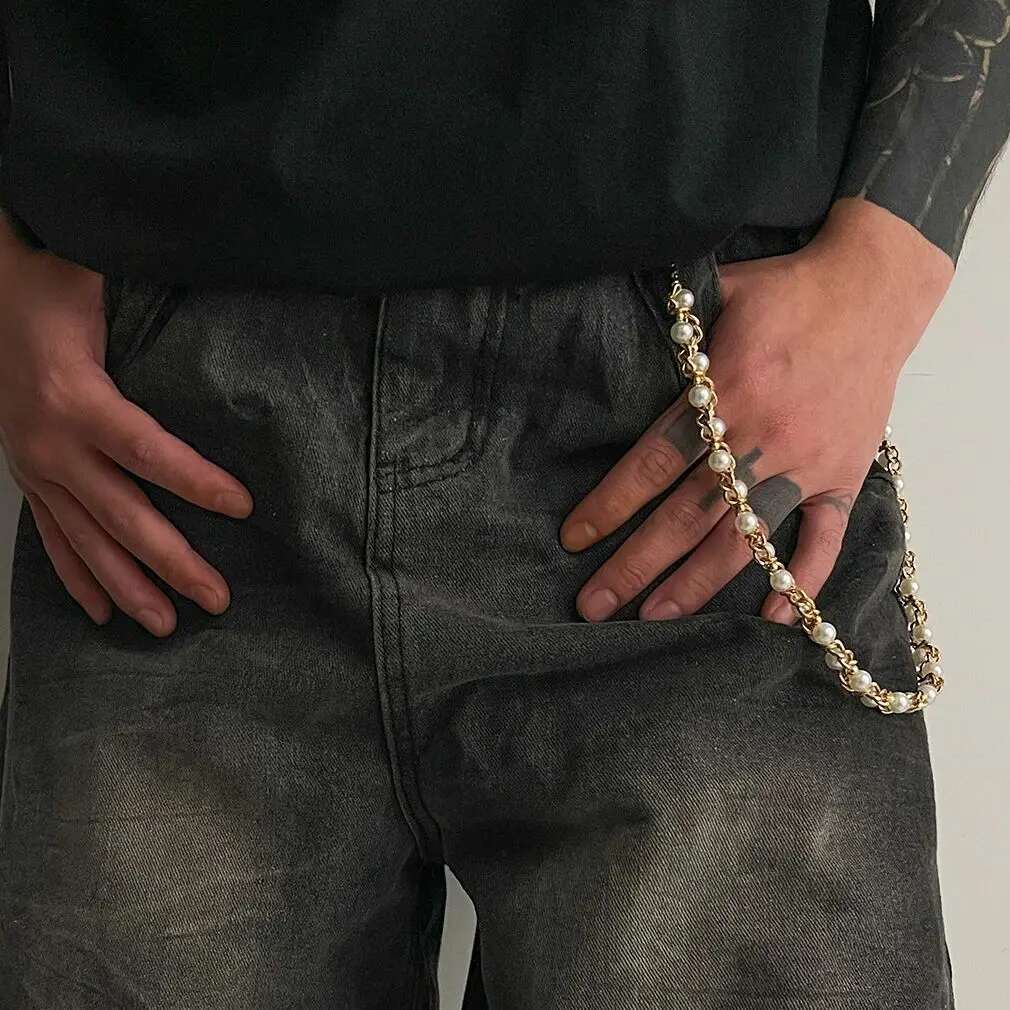 インゲマーク パンク風 模造パール パンツ ヒップスター パ - Body Jewelry Men のレビューと価格