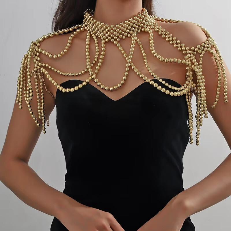 1 セットショールボディジュエリービーズ胸女性のためのファッ - Body Jewelry In Bulk のレビューと価格