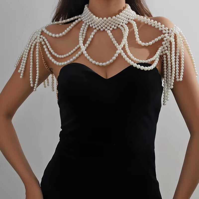 1 セットショールボディジュエリービーズ胸女性のためのファッ - Body Jewelry In Bulk のレビューと価格