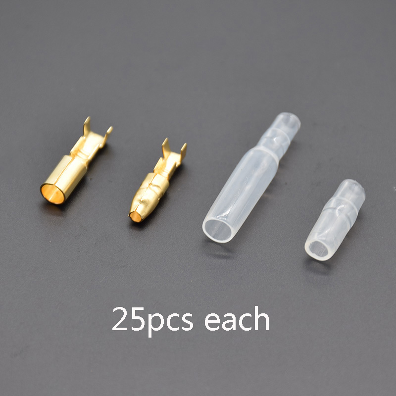 100 ピース/25 セット車自動車オートバイ弾丸端子 4  - Body Jewelry 4 U のレビューと価格