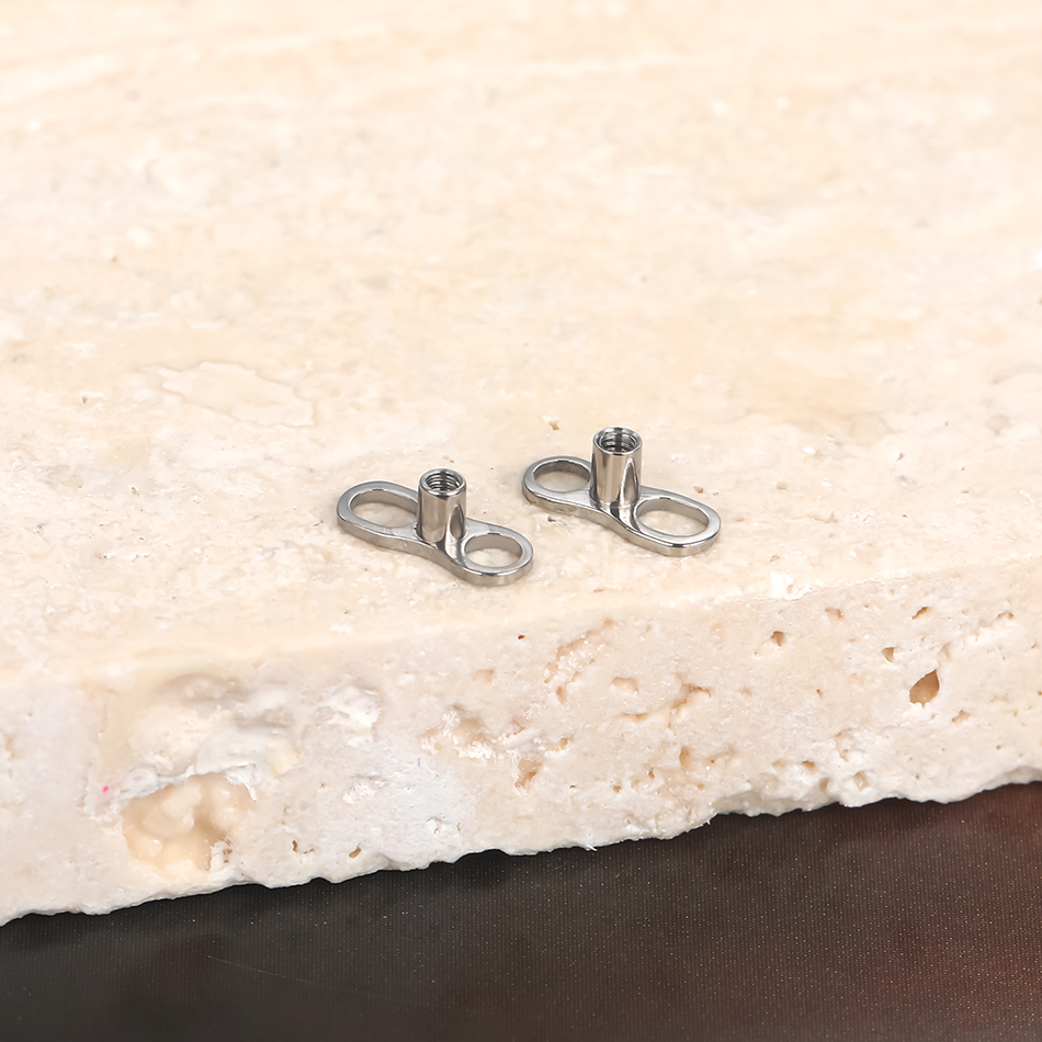 5個/10個/50個 チタン製ダーマルアンカーベース 14G - Body Jewelry Dermal のレビューと価格