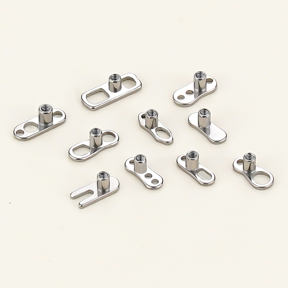 5個/10個/50個 チタン製ダーマルアンカーベース 14G - Body Jewelry Dermal のレビューと価格