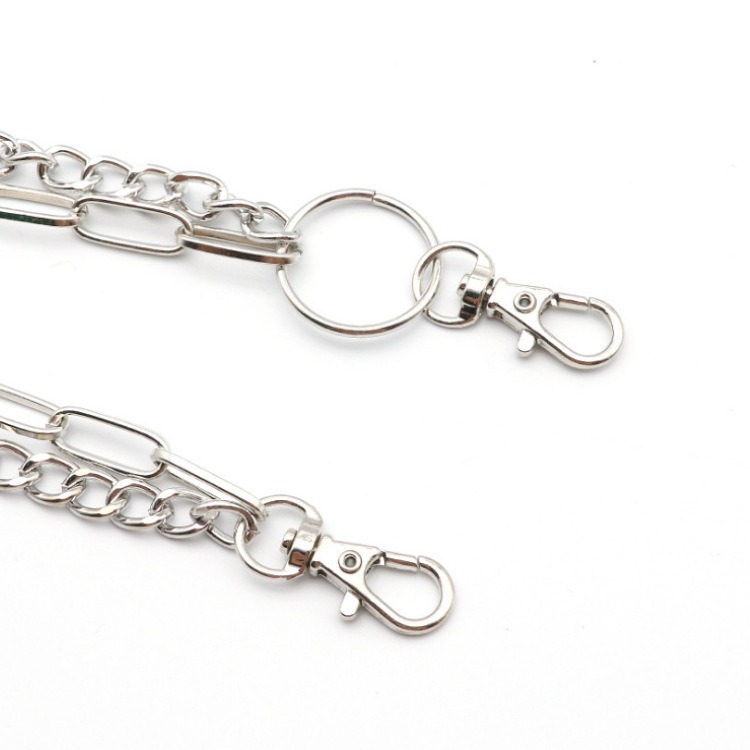 ダブルチェーンメタルサークルパンツチェーンヴィンテージパンク - Body Jewelry Men のレビューと価格