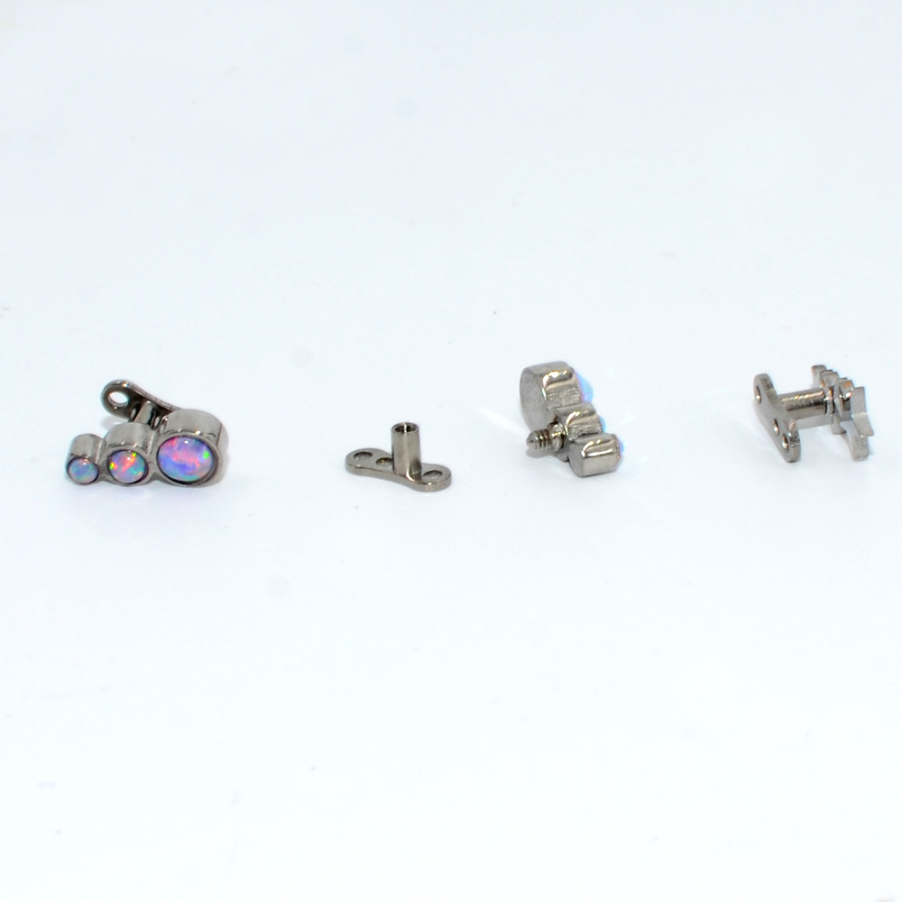 スチール/チタンベースのマイクロダーマアンカーオパール,トリ - Body Jewelry Dermal のレビューと価格