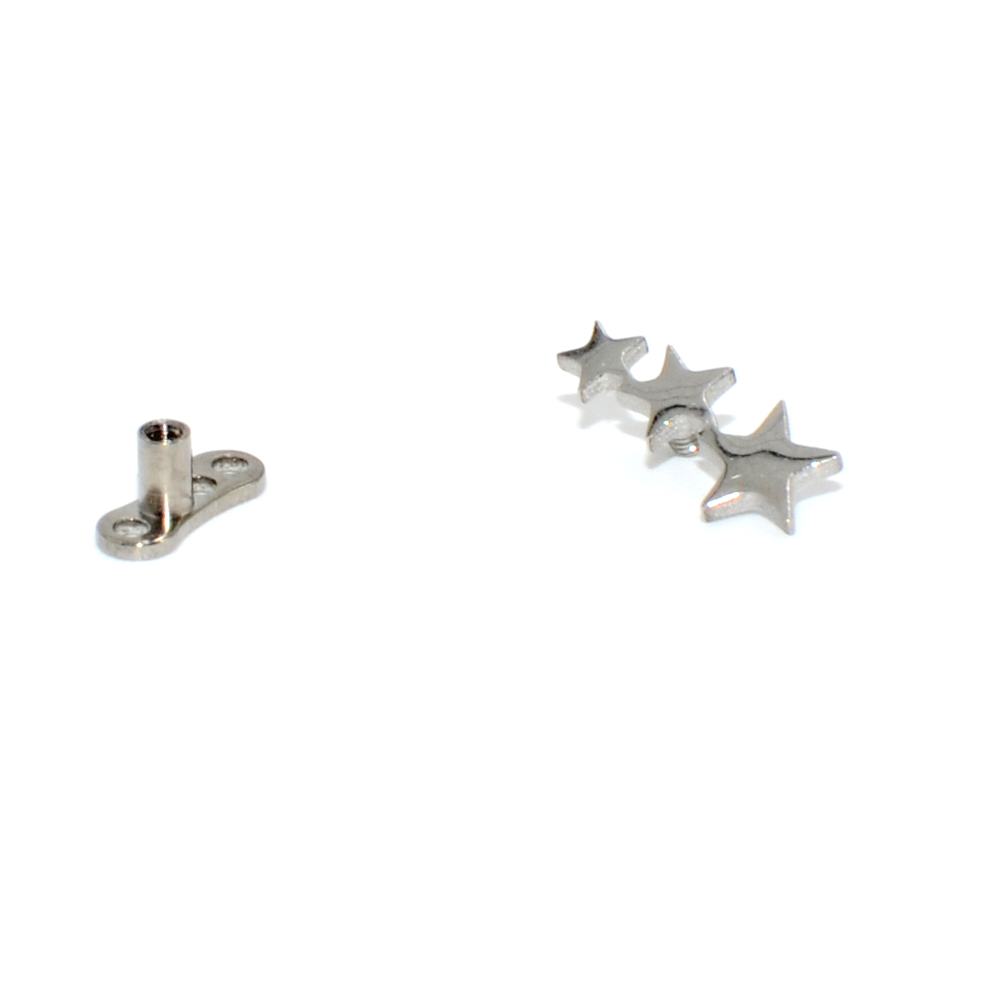 スチール/チタンベースのマイクロダーマアンカーオパール,トリ - Body Jewelry Dermal のレビューと価格