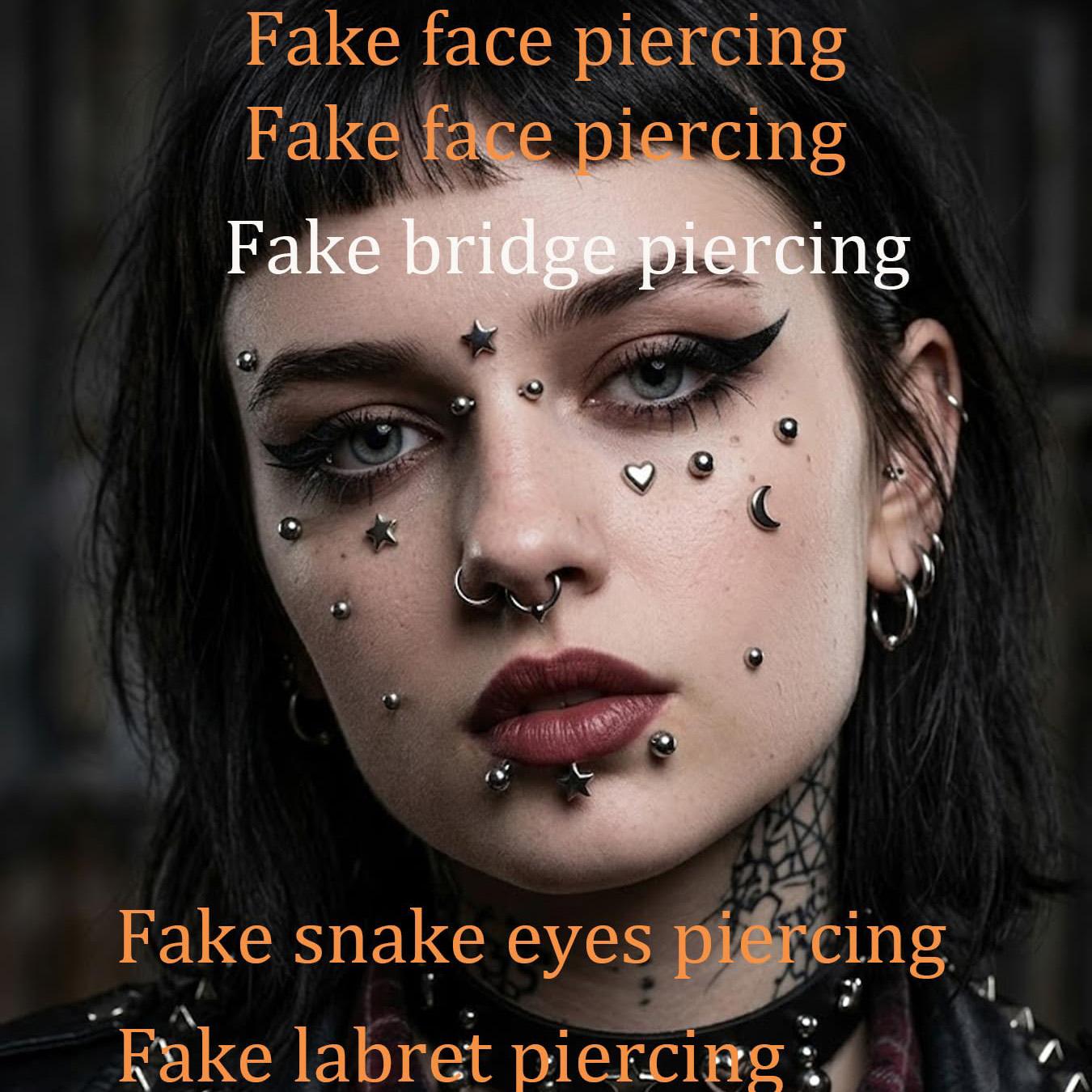 フェイクピアスボール、鼻ピアス、フェイク眉毛、リップフープ、 - Body Jewelry Eyebrow のレビューと価格