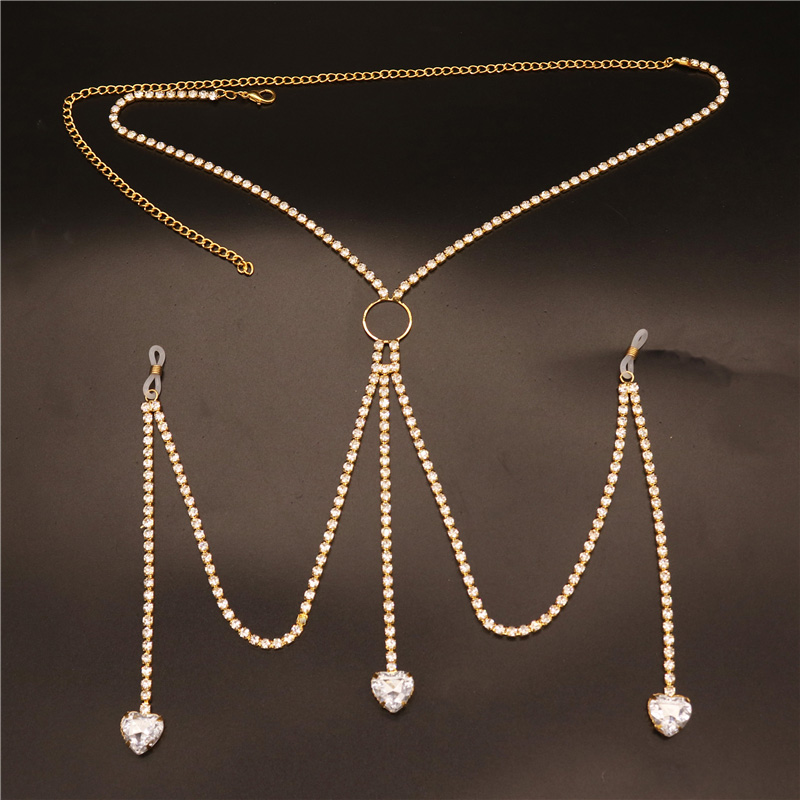 2023 新ファッションホワイトハート乳首チェーン非ピアスア - Body Jewelry のレビューと価格