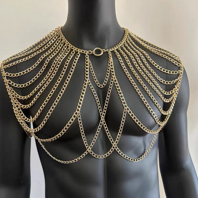 男性用ボディチェーン ジュエリー ランジェリー セクシーなメ - Body Jewelry Men のレビューと価格