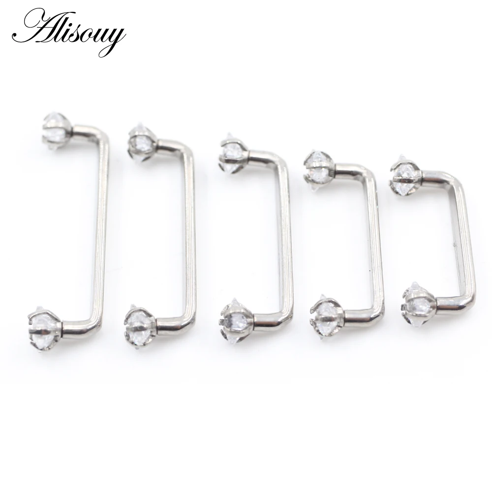 Alisouy 1PC チタンハートスタージルコンねじ込み式 - Body Jewelry Dermal のレビューと価格
