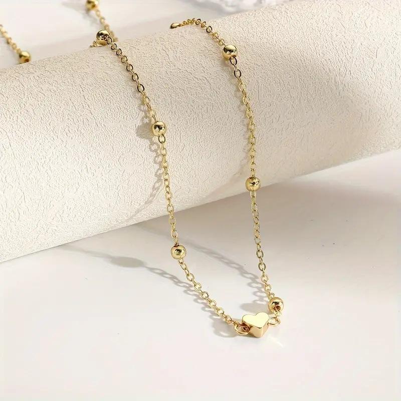 女の子用シンプルハートビーズベリーチェーン、女性用ファッショ - Body Jewelry のレビューと価格