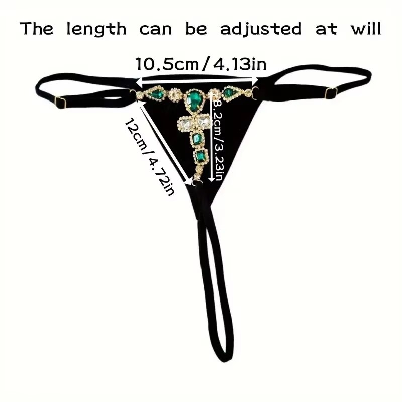 ナイトクラブパーティー ローウエスト セクシー ラインストー - Body Jewelry Outfit のレビューと価格