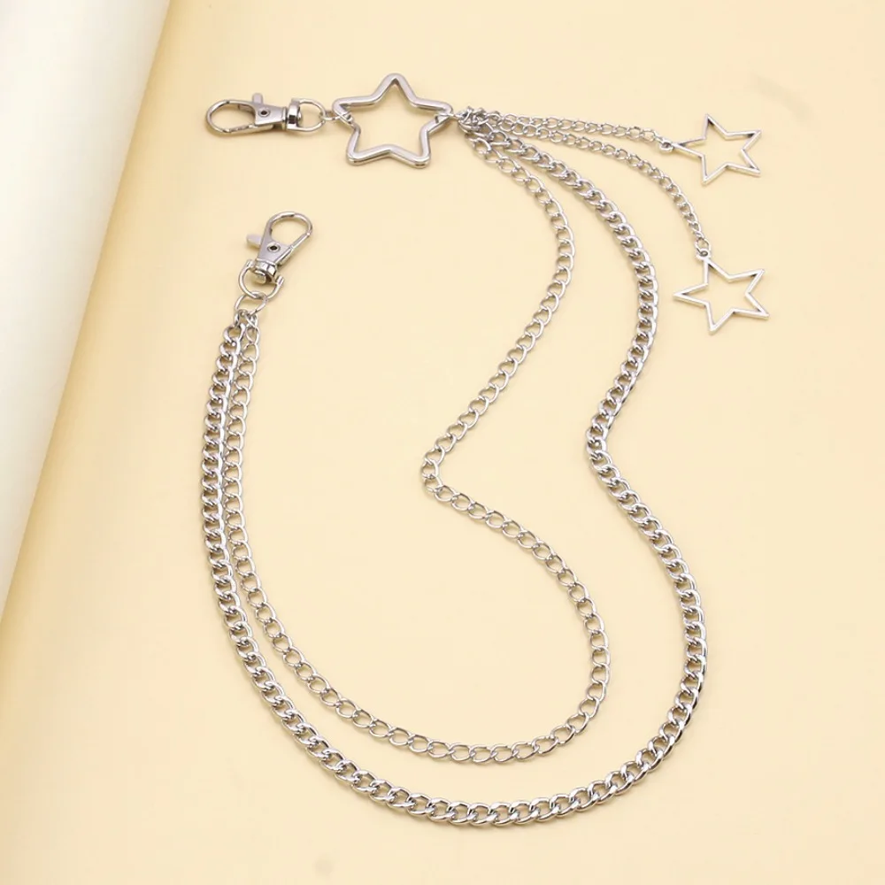 チャームシルバーカラーのステンレス鋼中空スターペンダントズボ - Body Jewelry Men のレビューと価格