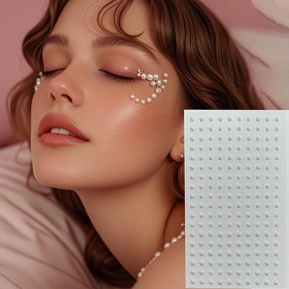 再利用可能なノンピアスリップネイルステッカーラインストーン5 - Body Jewelry Eyebrow のレビューと価格