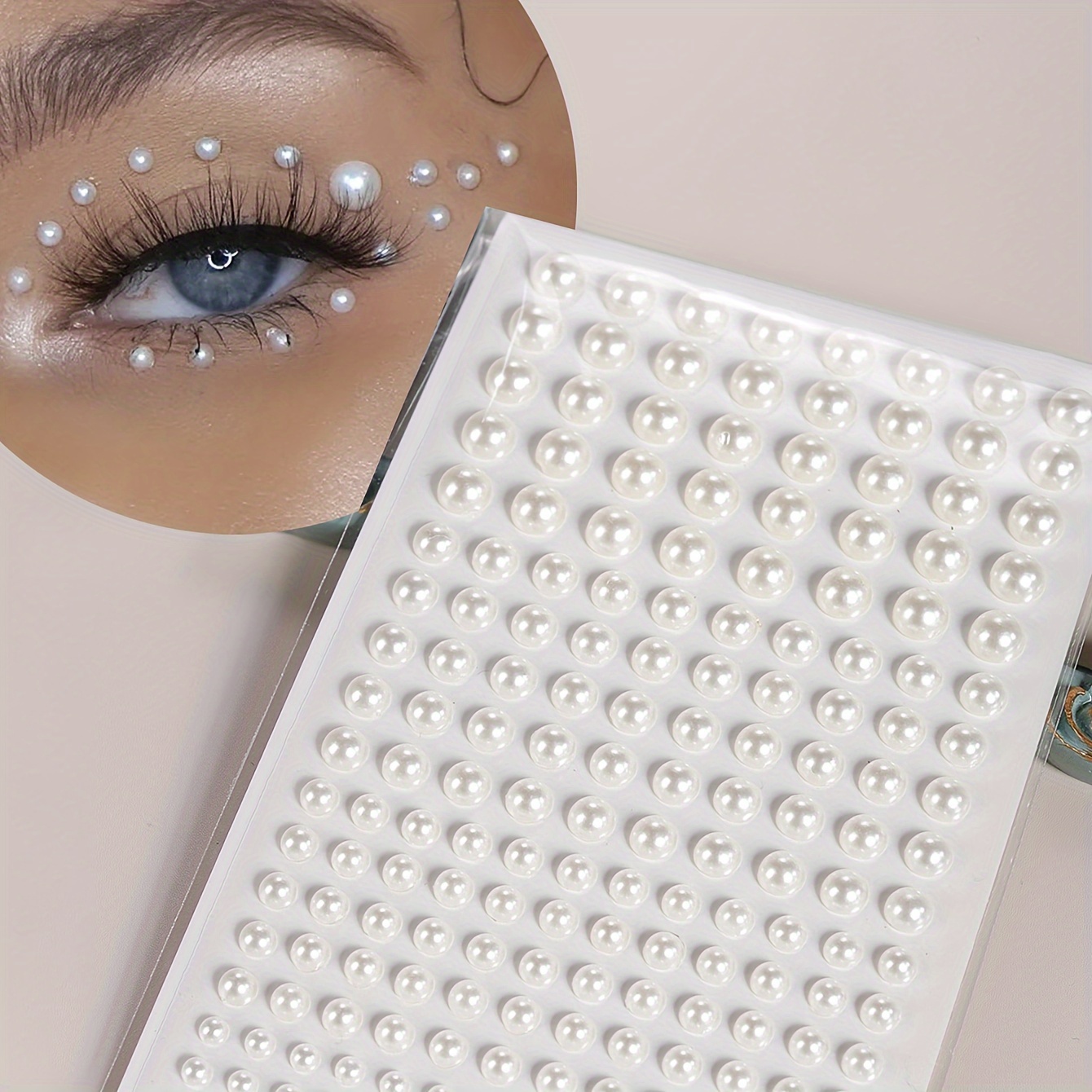 フェイクパールレディース3 D顔飾りネイルストーンシール髪目 - Body Jewelry Eyebrow のレビューと価格