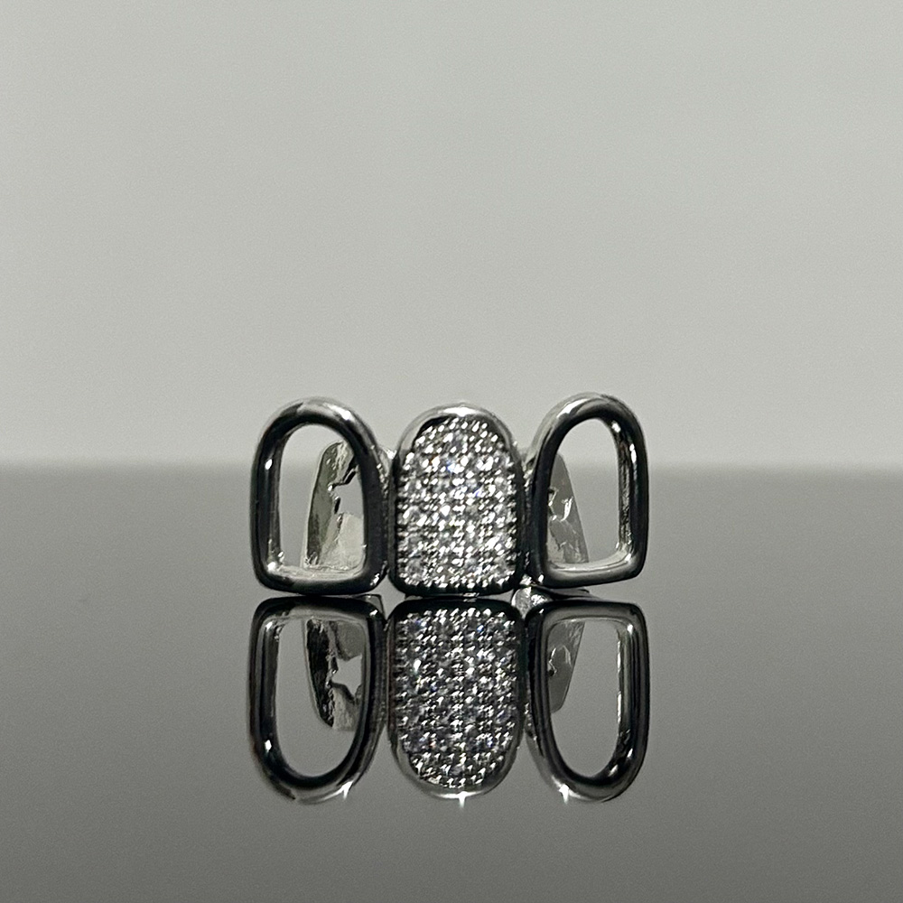 YOUNGX ヒップホップ スリーホロー ジルコン トゥース - Body Jewelry Men のレビューと価格