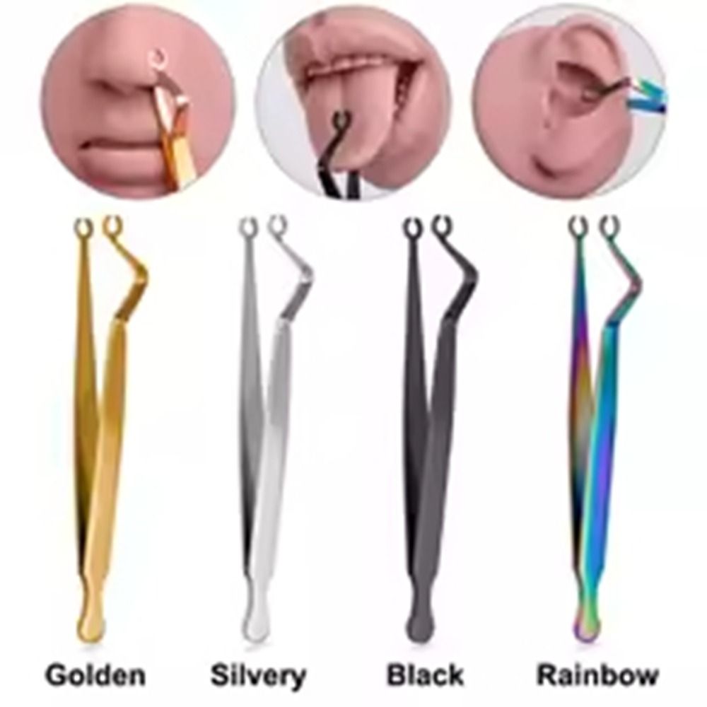 ステンレス製ボディピアスツール、イヤースタッド、セプタムピア - Body Jewelry Dermal のレビューと価格