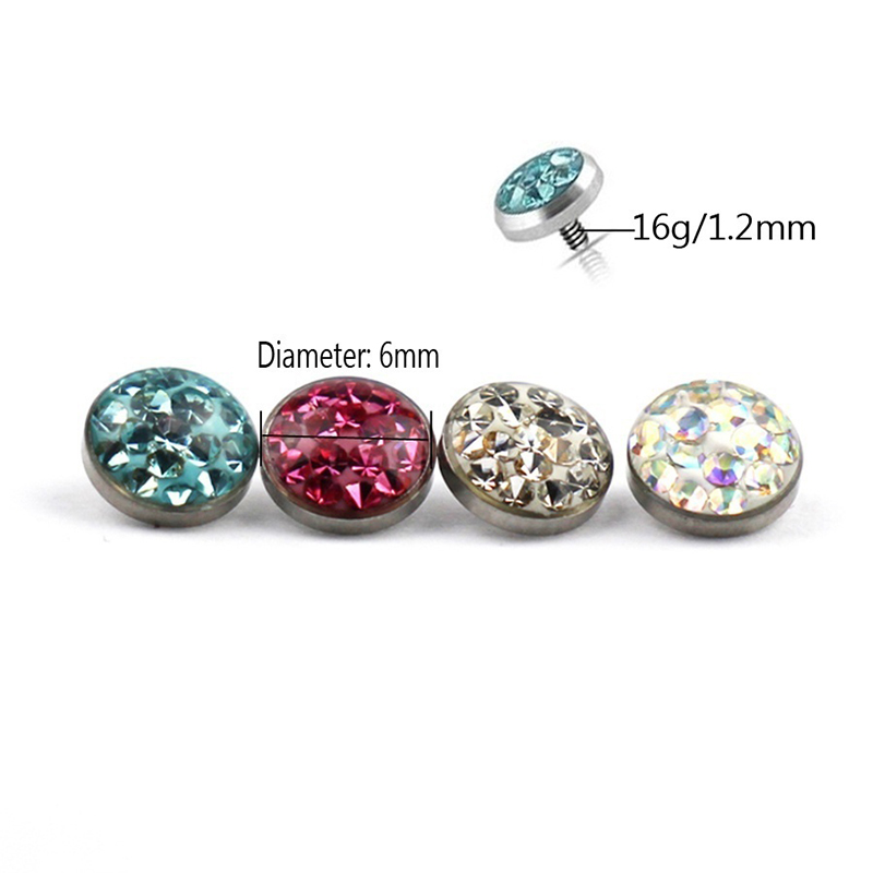 1PC ダーマルアンカートップピアススキンダイバー表面リング - Body Jewelry Dermal のレビューと価格