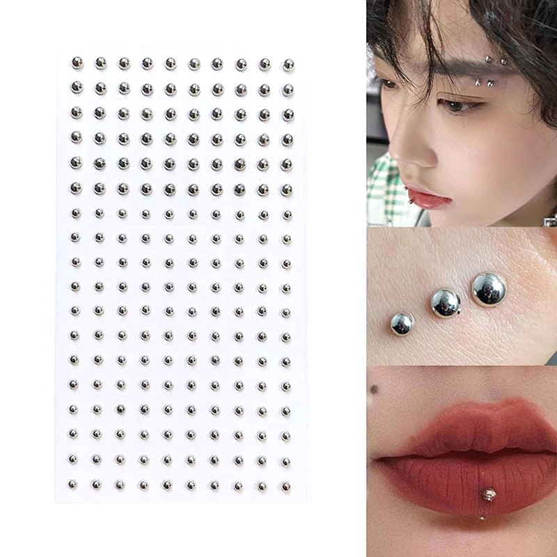 ダイヤモンドステッカー偽鼻ピアス自己粘着ラインストーン非ピア - Body Jewelry Eyebrow のレビューと価格