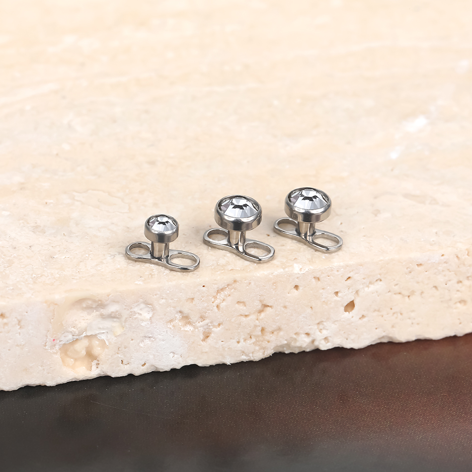 1個/5個入り チタン製マイクロダーマルピアスセット ダーマ - Body Jewelry Dermal のレビューと価格