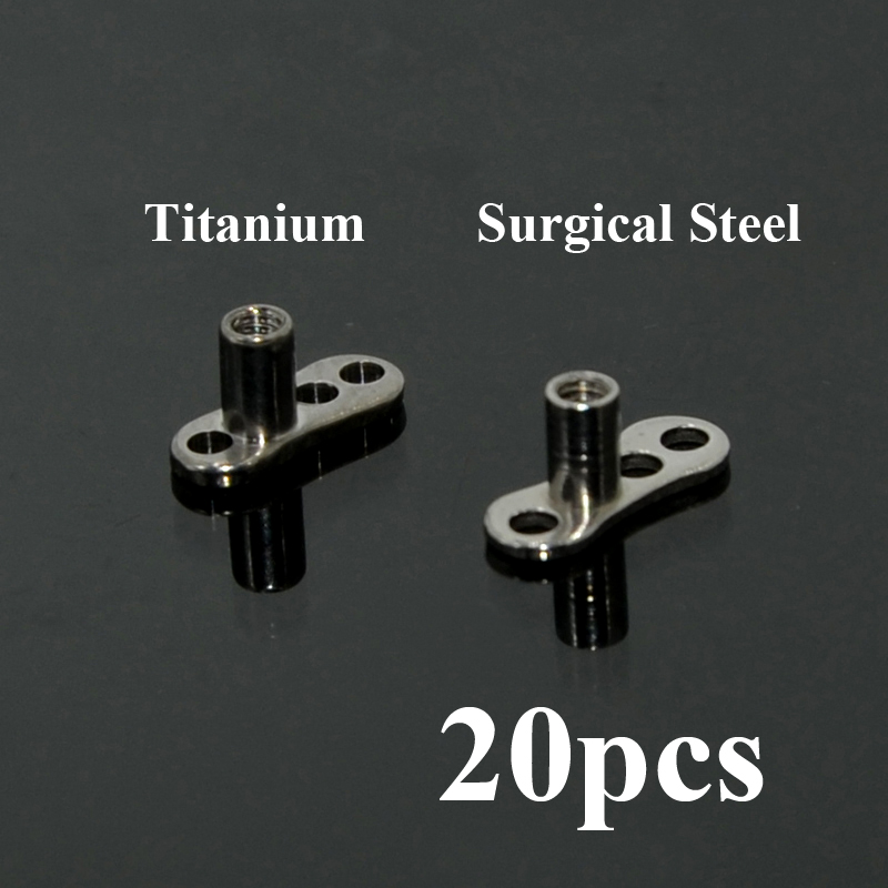 20 個 G23 ソリッドチタン & サージカルスチールダー - Body Jewelry Dermal のレビューと価格