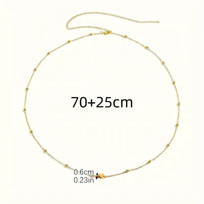 繊細なゴールドのハート型ウエストチェーン、ビーズ付きのボディ - Body Jewelry In Bulk のレビューと価格