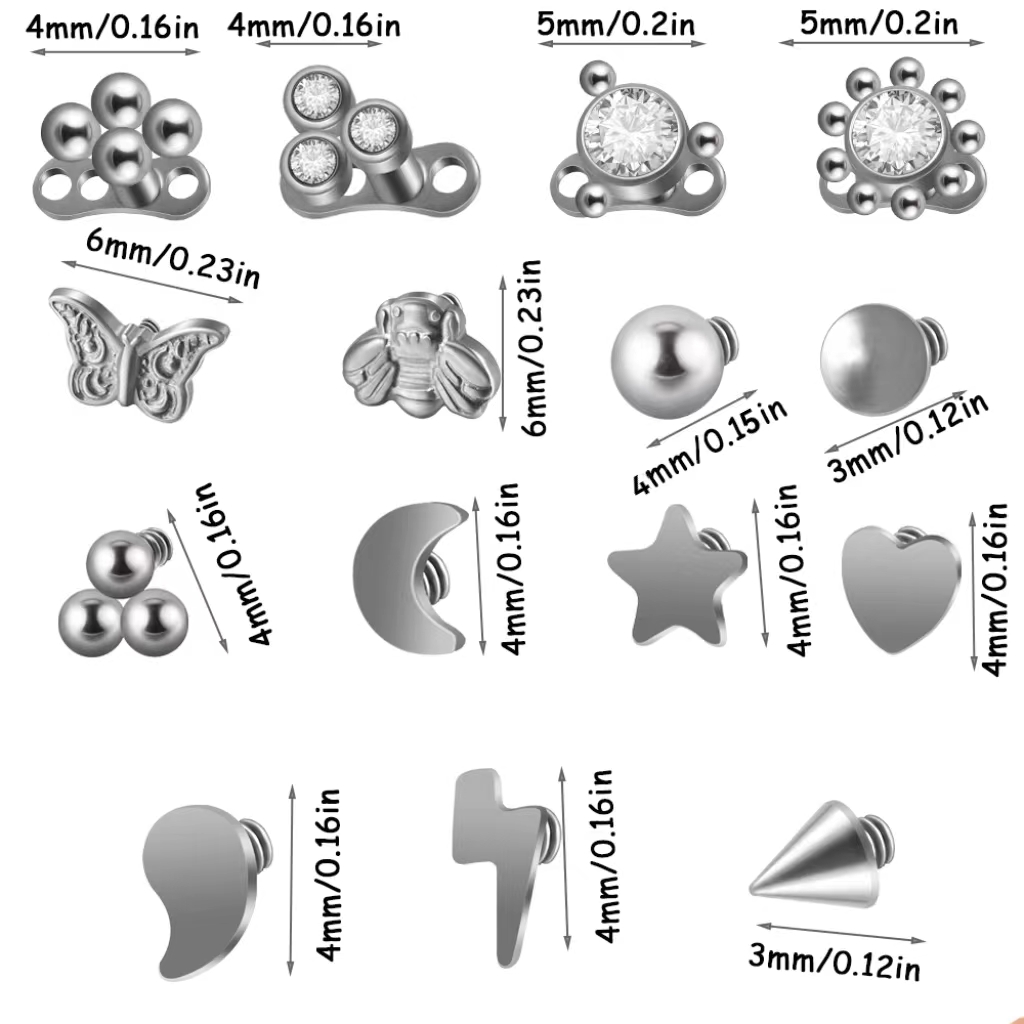G23-チタンファイアオパールとヒマワリの宝石,小さなビーズ - Body Jewelry Dermal のレビューと価格
