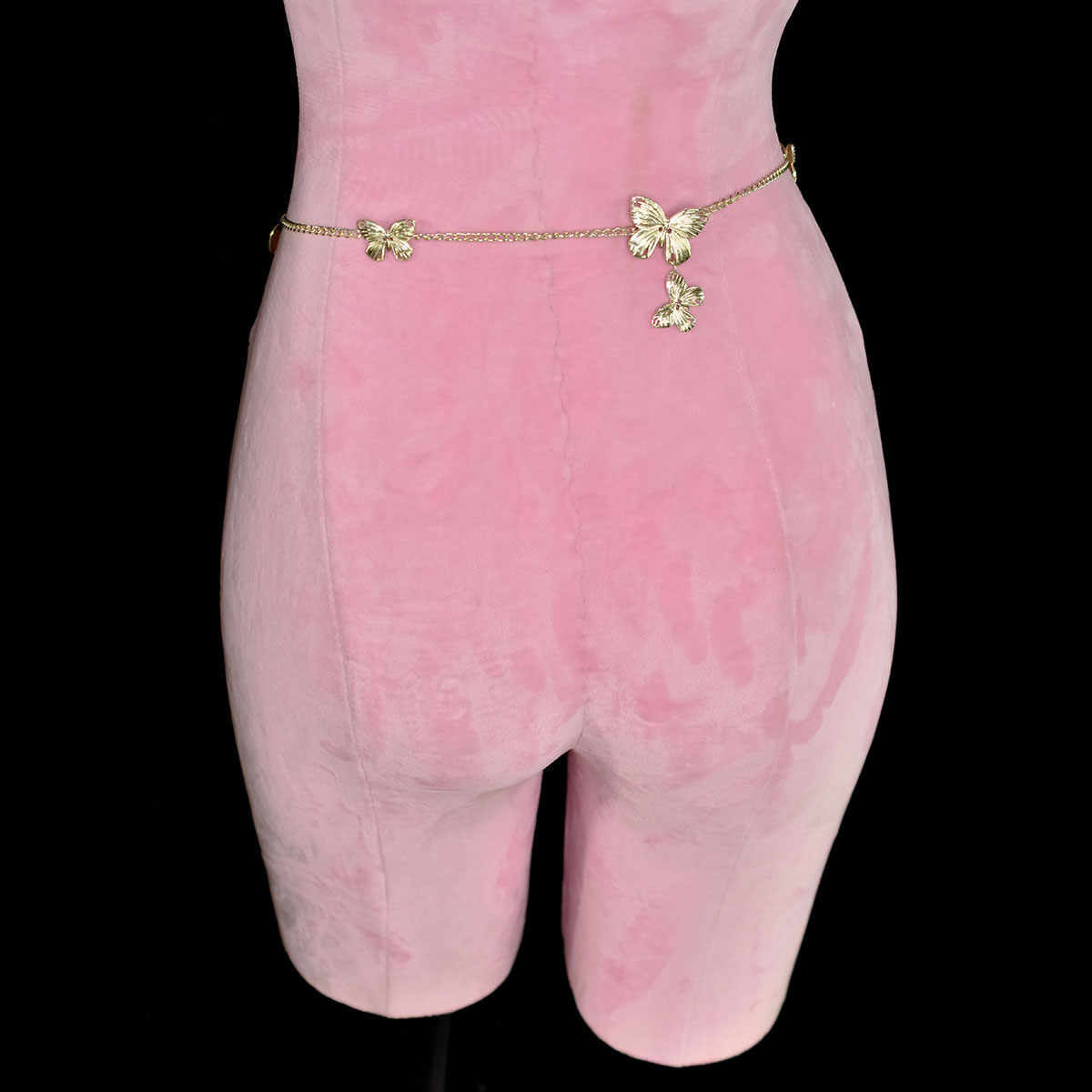 ヴィンテージセクシーなメタルバタフライウエストチェーンロング - Body Jewelry Outfit のレビューと価格