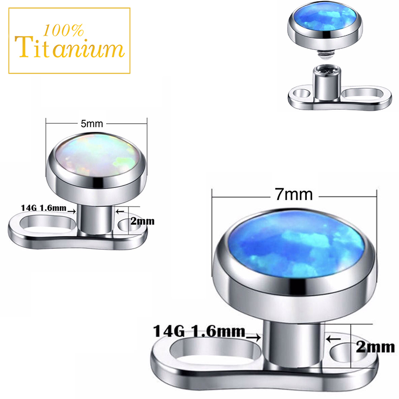 アンカーG23,マイクロクランプ,円形,4mm,内部糸,ドリ - Body Jewelry Dermal のレビューと価格